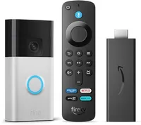 Amazon Fire TV Stick HD + Ring Battery Video Doorbell (2024)