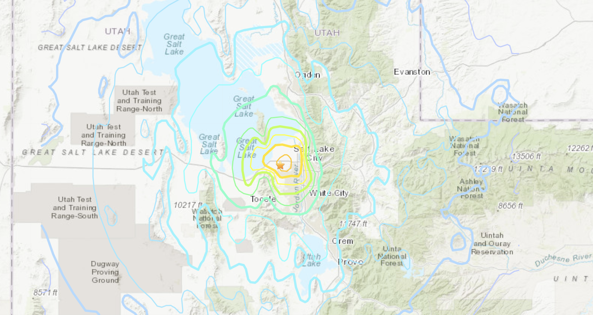 Earthquake tracker utah