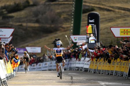 Remco Evenepoel wins stage three of volta catalunya at la molina