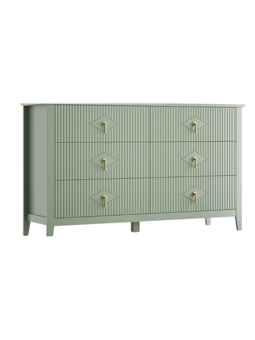 Fluted 6-Drawer Dresser