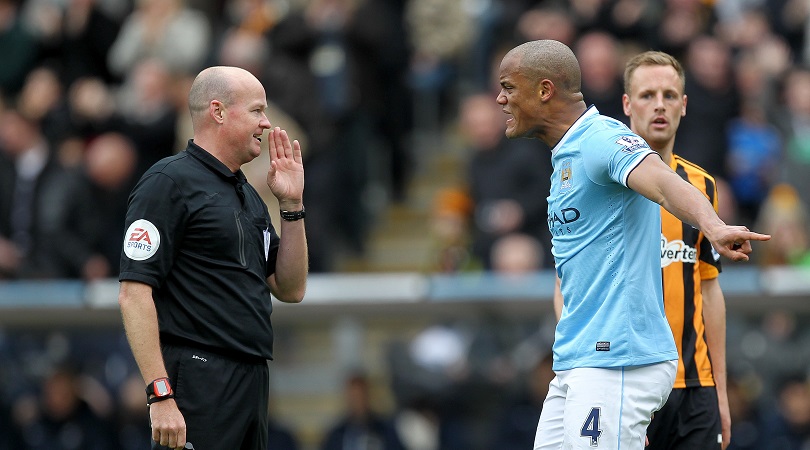 Vincent Kompany at times crossed the line for Manchester City
