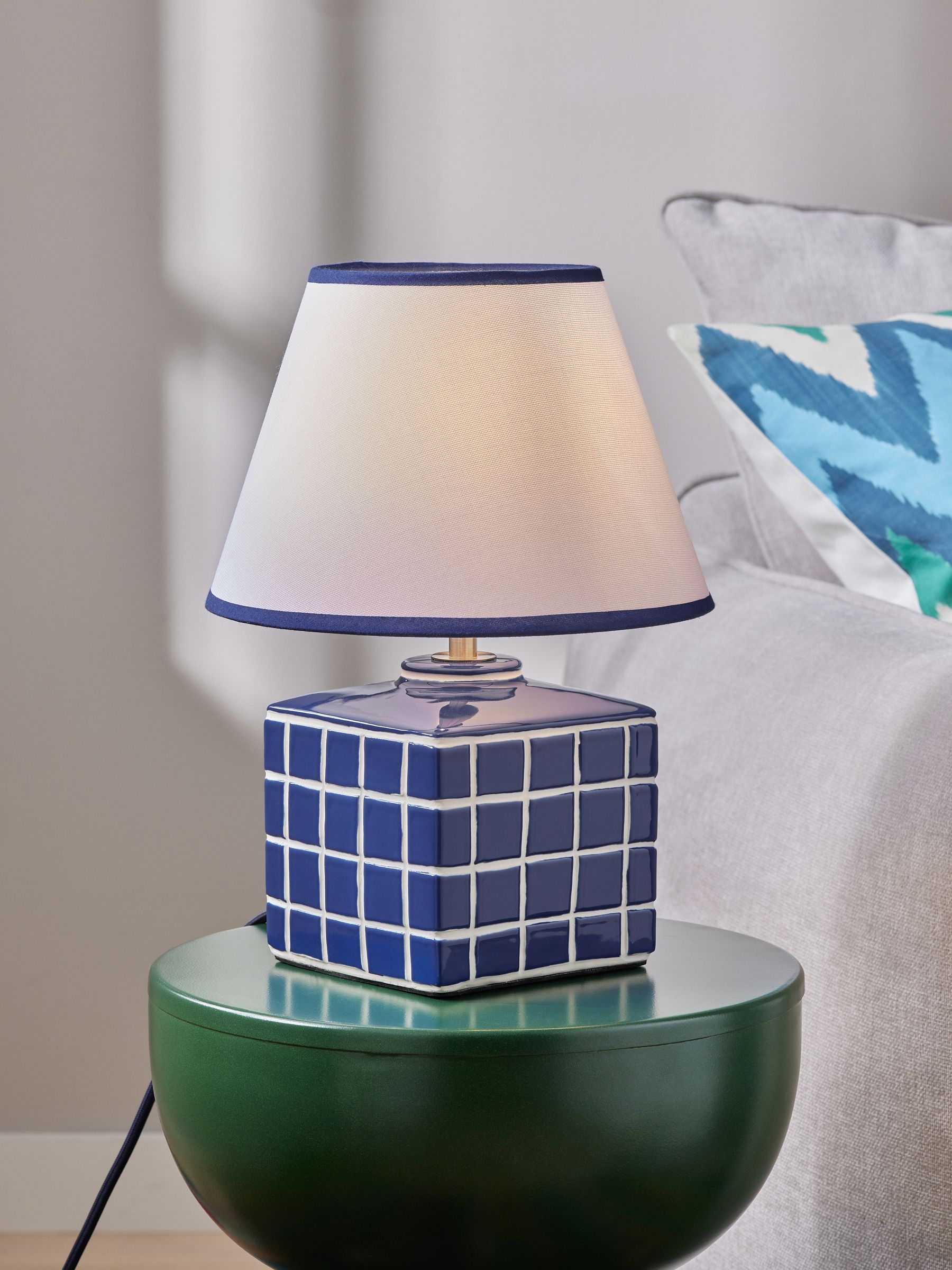 Blue Metro Table Lamp