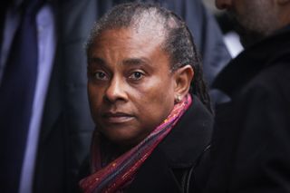 Doreen Lawrence, the mother of murdered student Stephen Lawrence, arrives at the Old Bailey on November 14, 2011 in London, England