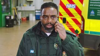 Shocked Jacob receives a call he'll never forget in Casualty.
