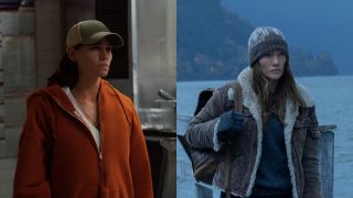 Jennifer Garner in The Last Thing He Told Me and Jennifer Lopez in The Mother, pictured side by side.