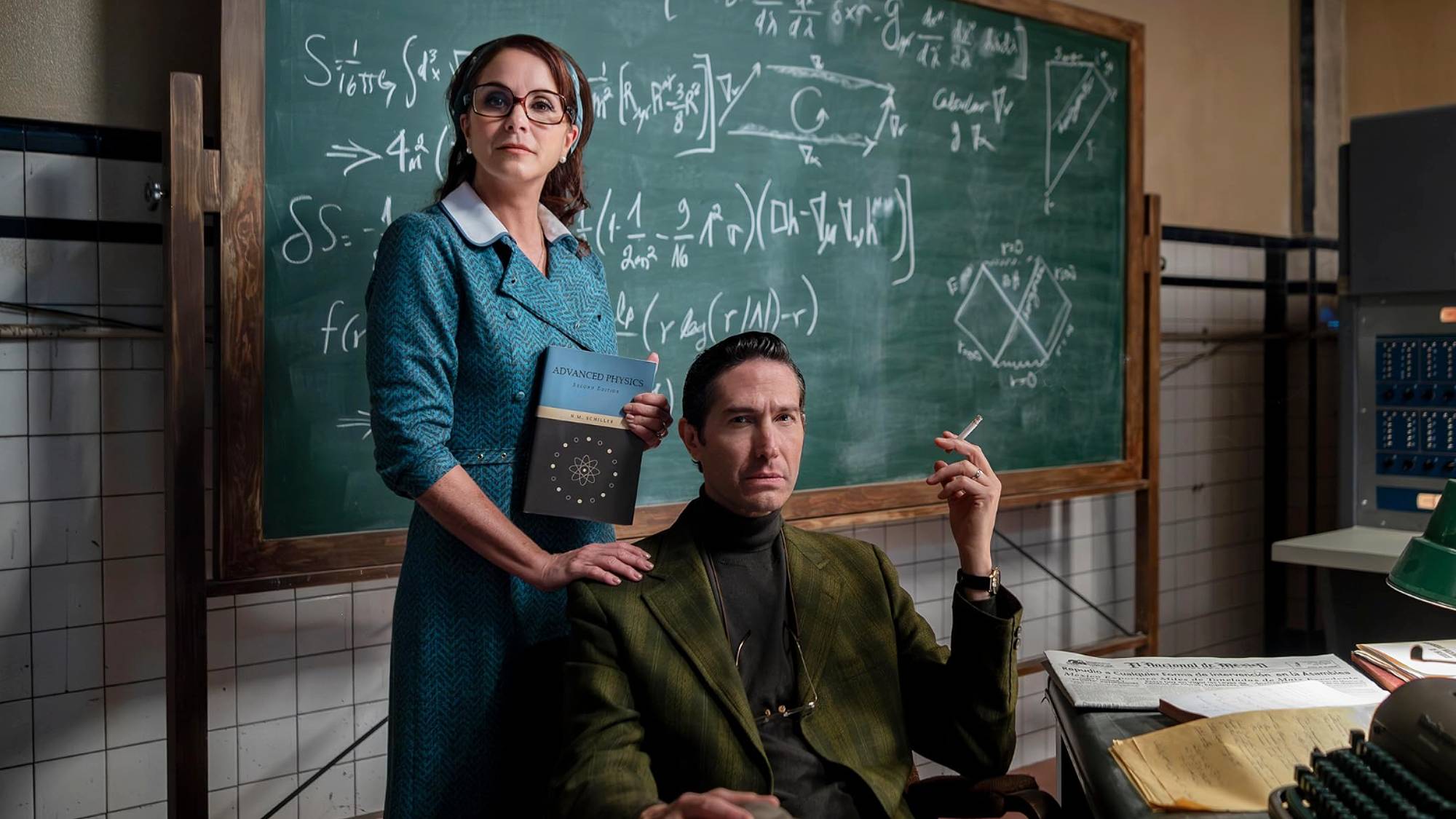 Lucero as Dr. Nora Cervantes and Benny Ibarra as Dr. Héctor Esquivel in "Our Times" on Netflix