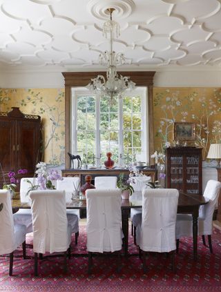 dining room in Victorian rectory