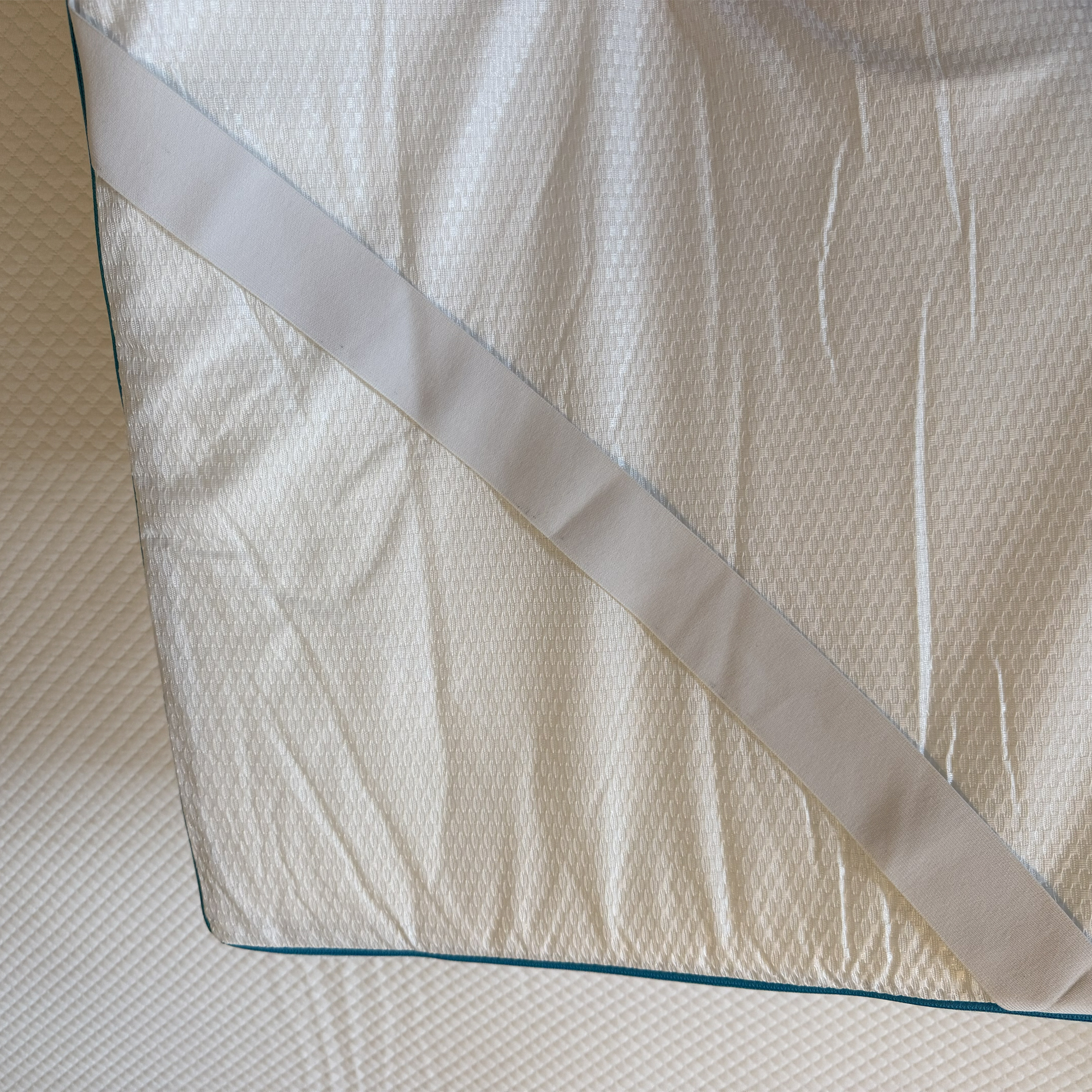 The Simba Hybrid Essential Topper being tested at home