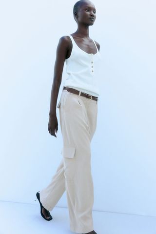 Wide Cargo Trousers