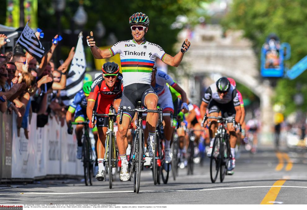 World champion Peter Sagan comes out on top in Quebec, Canada