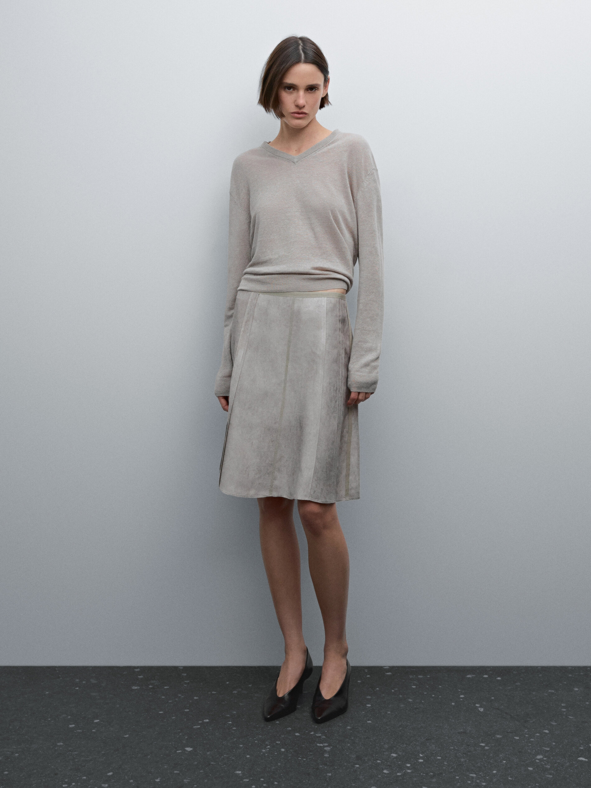 Maltinto Skirt With Seam Details