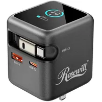 Rosewill 70 W Retractable USB-C Wall Charger Rosewill 70 W Retractable USB-C Wall Charger