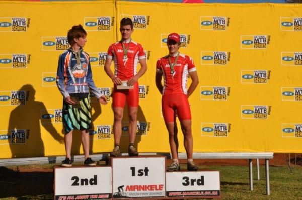 The junior men's podium.