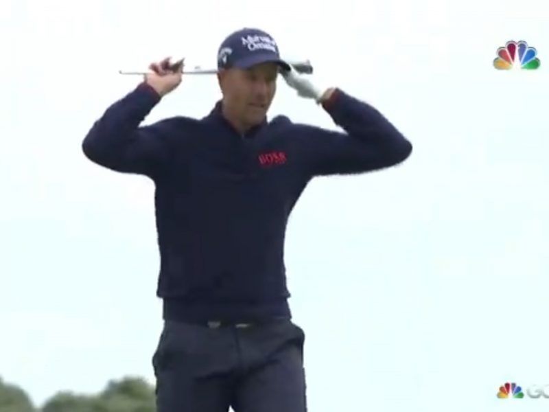 Stenson Shanks Then Snaps Iron