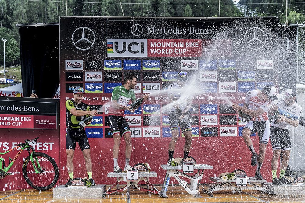 Podium celebrations