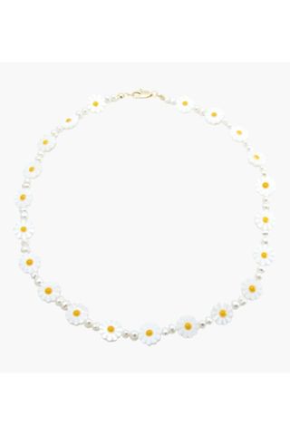 Rellery White Daisy Necklace
