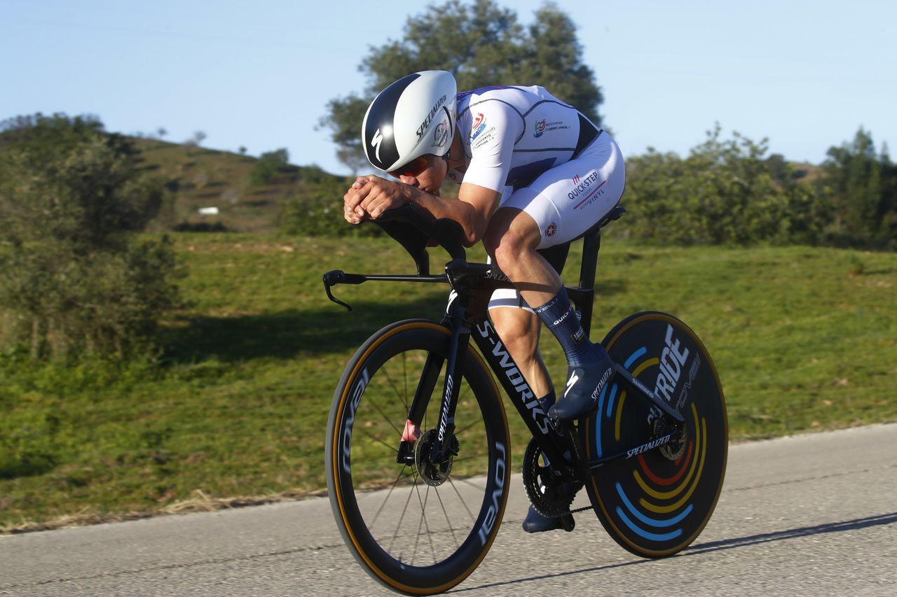 Volta ao Algarve 2022 48th Edition 4th stage Vila Real de Santo Antonio Tavira 322 km 19022022 Remco Evenepoel BEL QuickStep Alpha Vinyl Team photo Roberto BettiniSprintCyclingAgency2022