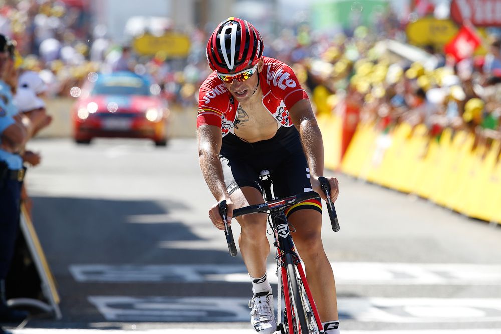 Tony Gallopin on the final climb.