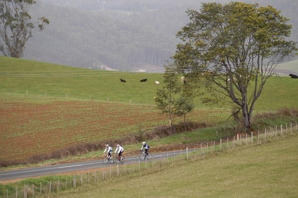 Training for the Tour of Tasmania