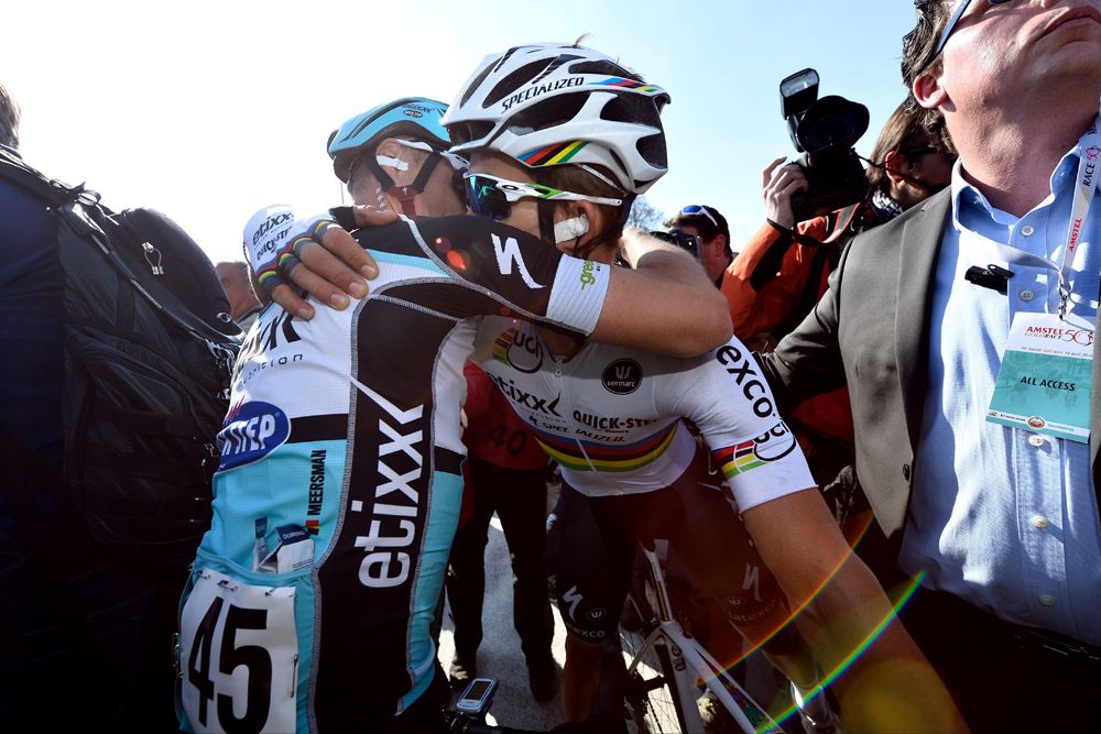 Michał Kwiatkowski after his win in Amstel Gold Race