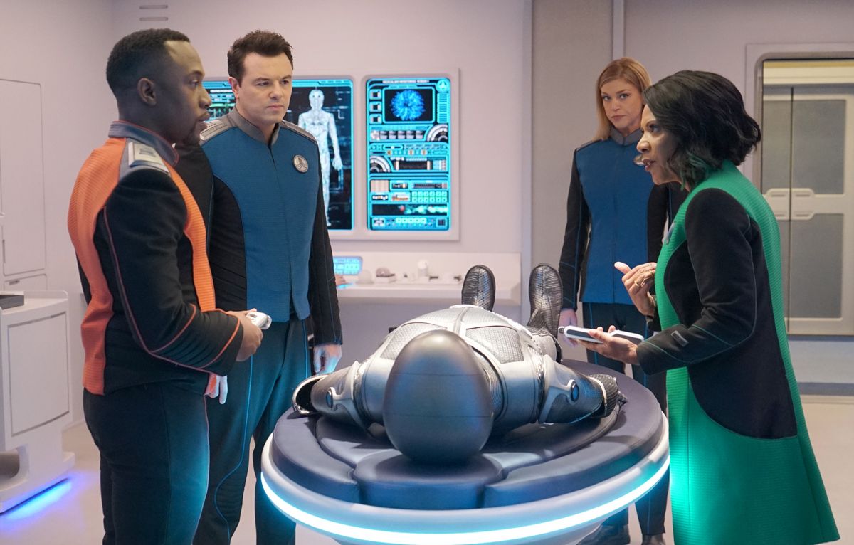 The Orville crew bring Isaac to his home planet.