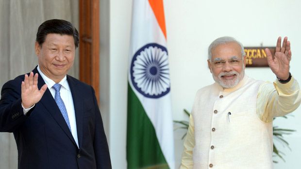 Chinese President Xi Jinping and Indian Prime Minister Narendra Modi