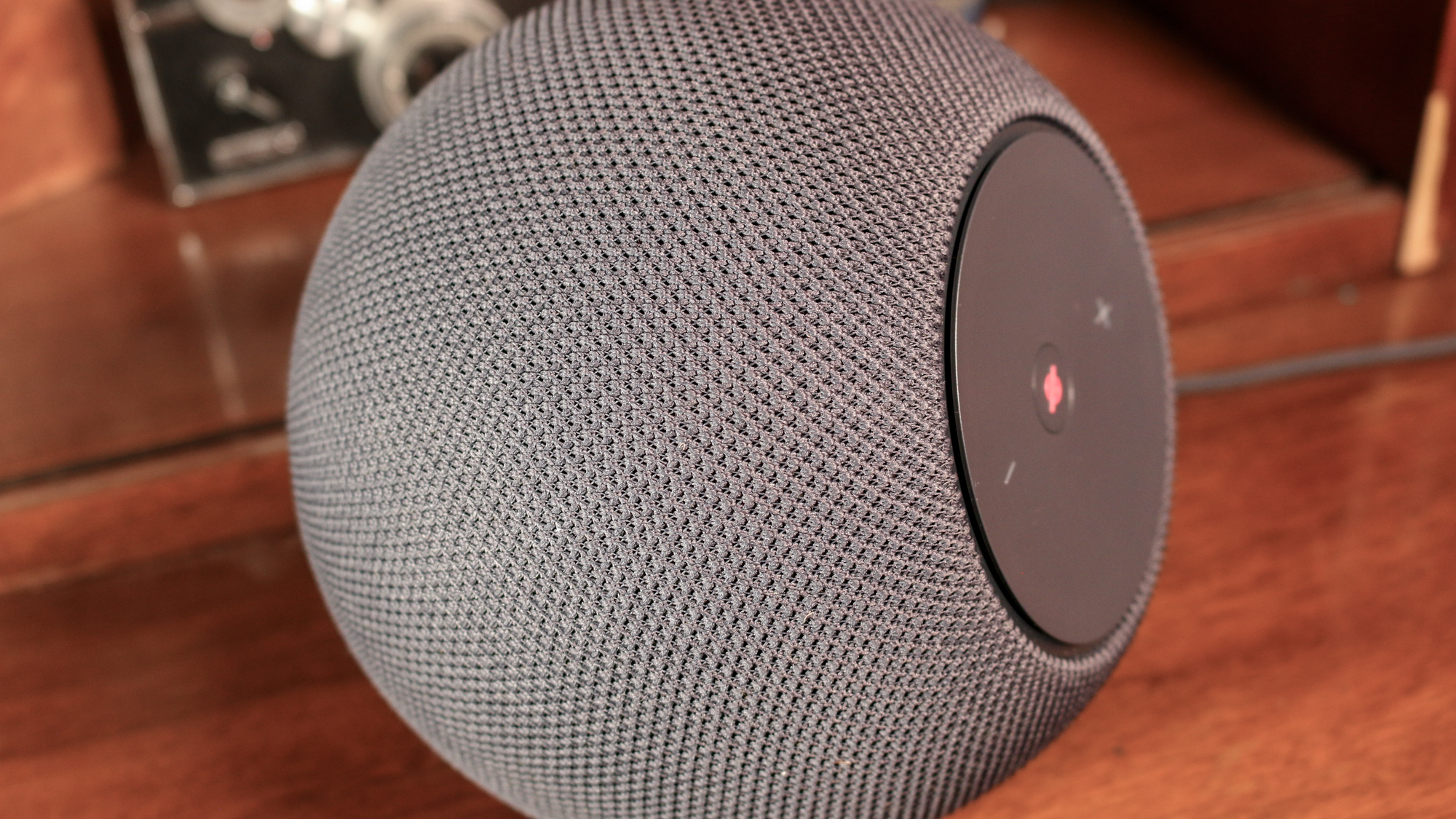 Amazon Echo Studio on a book shelf