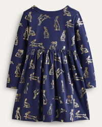Mini Boden Long Sleeve Fun Jersey Dress:  was from £23