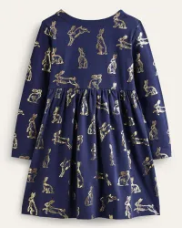 Mini Boden Long Sleeve Fun Jersey Dress:&nbsp;was from £23 now from £13.80 with code T4R4| Boden