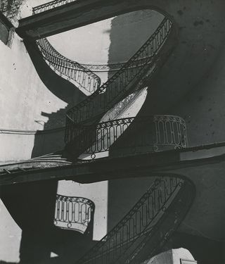 Bombed Regency Staircase, c1942, by Bill Brandt