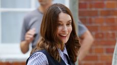 Tina Fey on the set of Season 6 of 'Only Murders In The Building' on July 28, 2026 in London, England