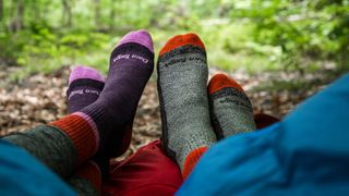 Hikers wearing Darn Tough socks