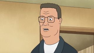 Hank Hill angrily addressing Zoom call in King of the Hill