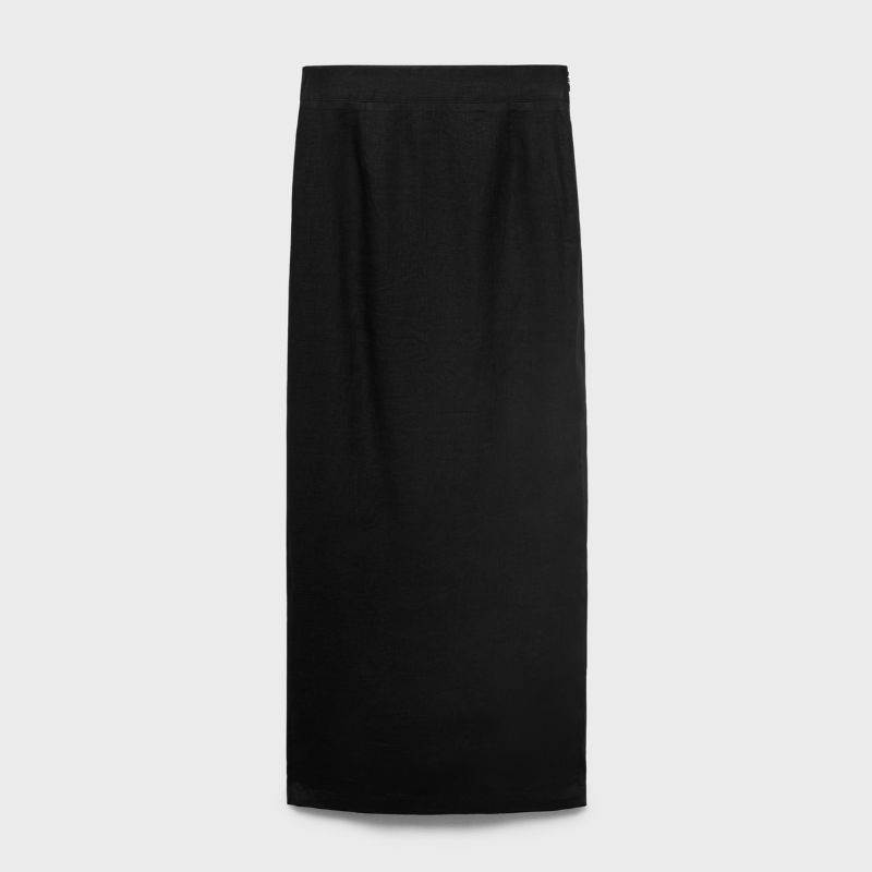 A cut out of a maxi linen pencil skirt by Mango