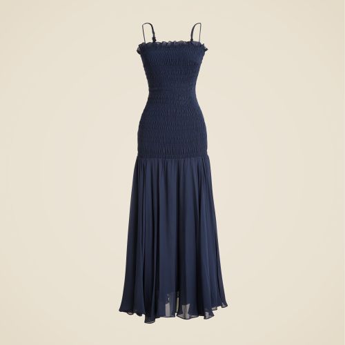 Smocked Chiffon Dress