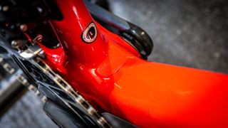 Detalles de primer plano de Wilier Gran Turismo