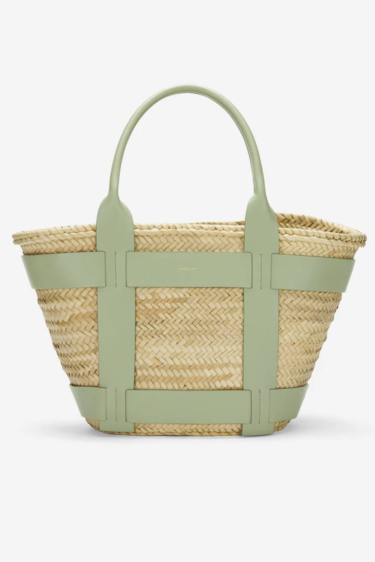 Demellier The Maxi Santorini Natural Basket Bag