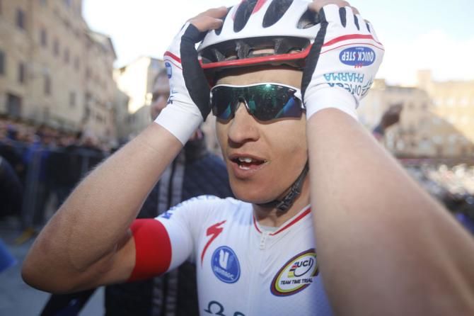 Michal Kwiatkowski (Omega Pharma-QuickStep) can't believe he's won