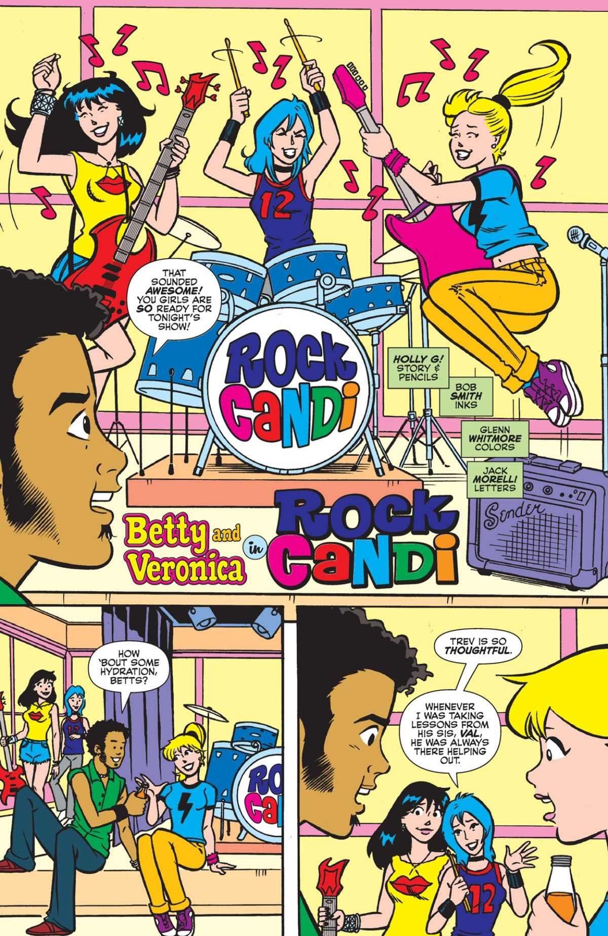 Betty &amp; Veronica Friends Forever: Rock &amp; Roll interior art