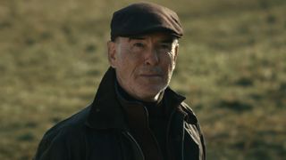 Conrad Harrigan (Pierce Brosnan) speaks on MobLand.