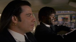 Vincent and Junes drive in Pulp Fiction