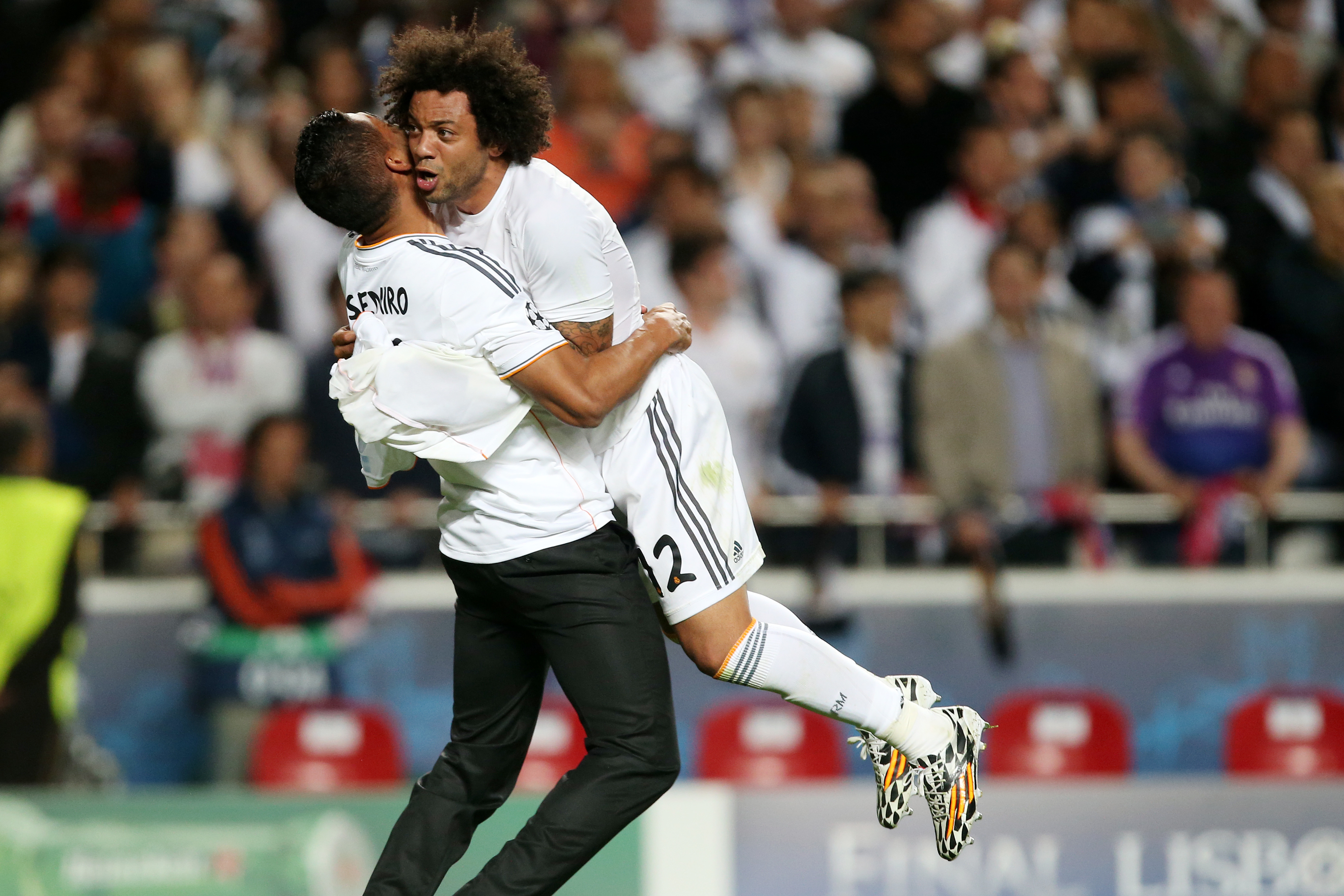 Marcelo Real Madrid Real Madrid gewinnt die Championsleague 2014 Football Uefa Championsleague final : Real Madrid vs. Atletico Madrid 4:1 n.V.24.5.2012 Lisboa Estadio da Luz (Photo by sampics/Corbis via Getty Images)