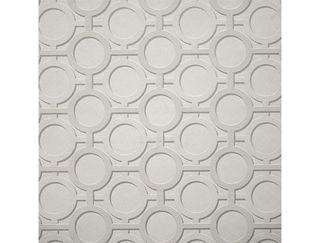 Kelly Hoppen Enigma Wallpaper with a grey geometric pattern