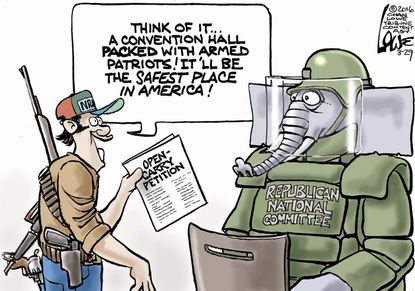Political Cartoon U.S. GOP Convention 2016