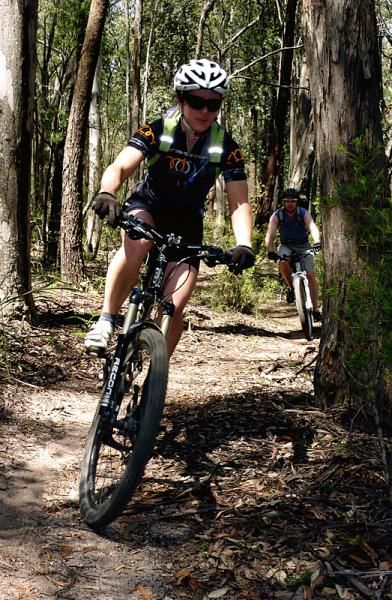 Simone Blakeman and Paul Massey prepare for the Singletrack Mind endurance race series.