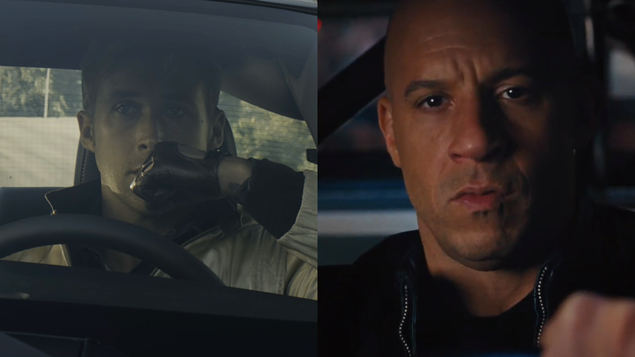 Ryan Gosling in Drive and Vin Diesel in Fast & Furious 6