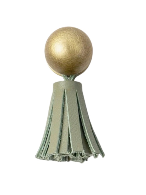 KILLIAN Solid Brass & Leather Knob