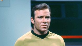 William Shatner as Captain James T. Kirk of the Starship Enterprise in the classic science fiction television series 'Star Trek', circa 1968. 