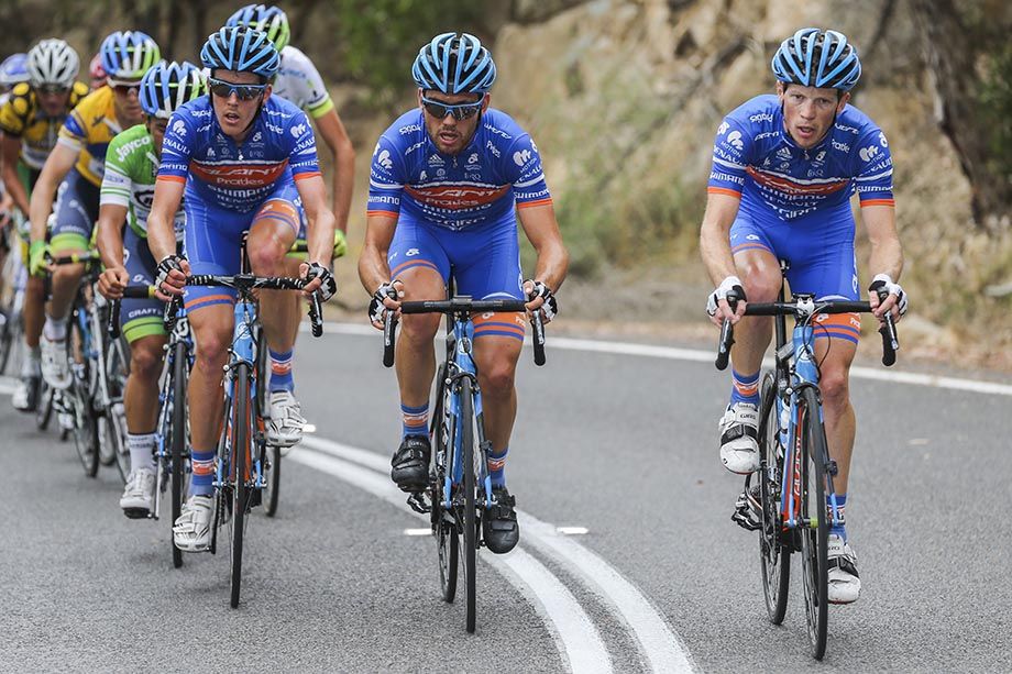 Patrick Bevin was sitting second wheel