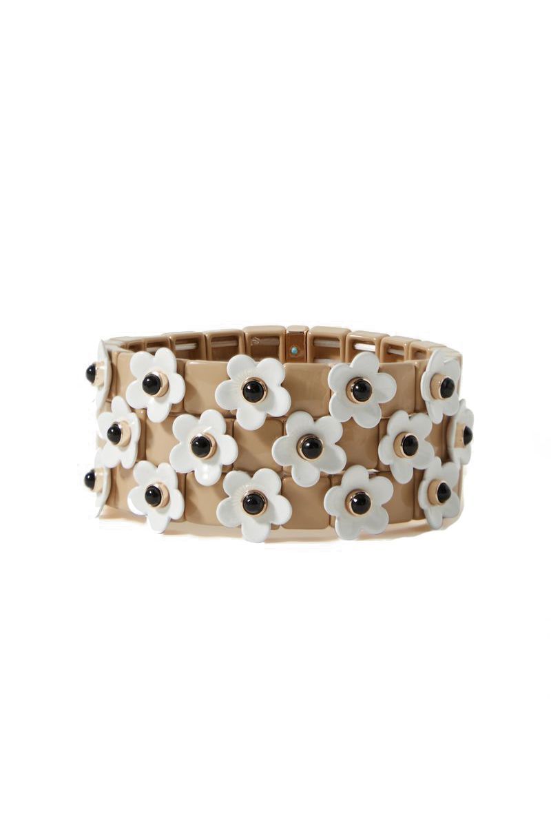 Camellia Enamel Bracelets